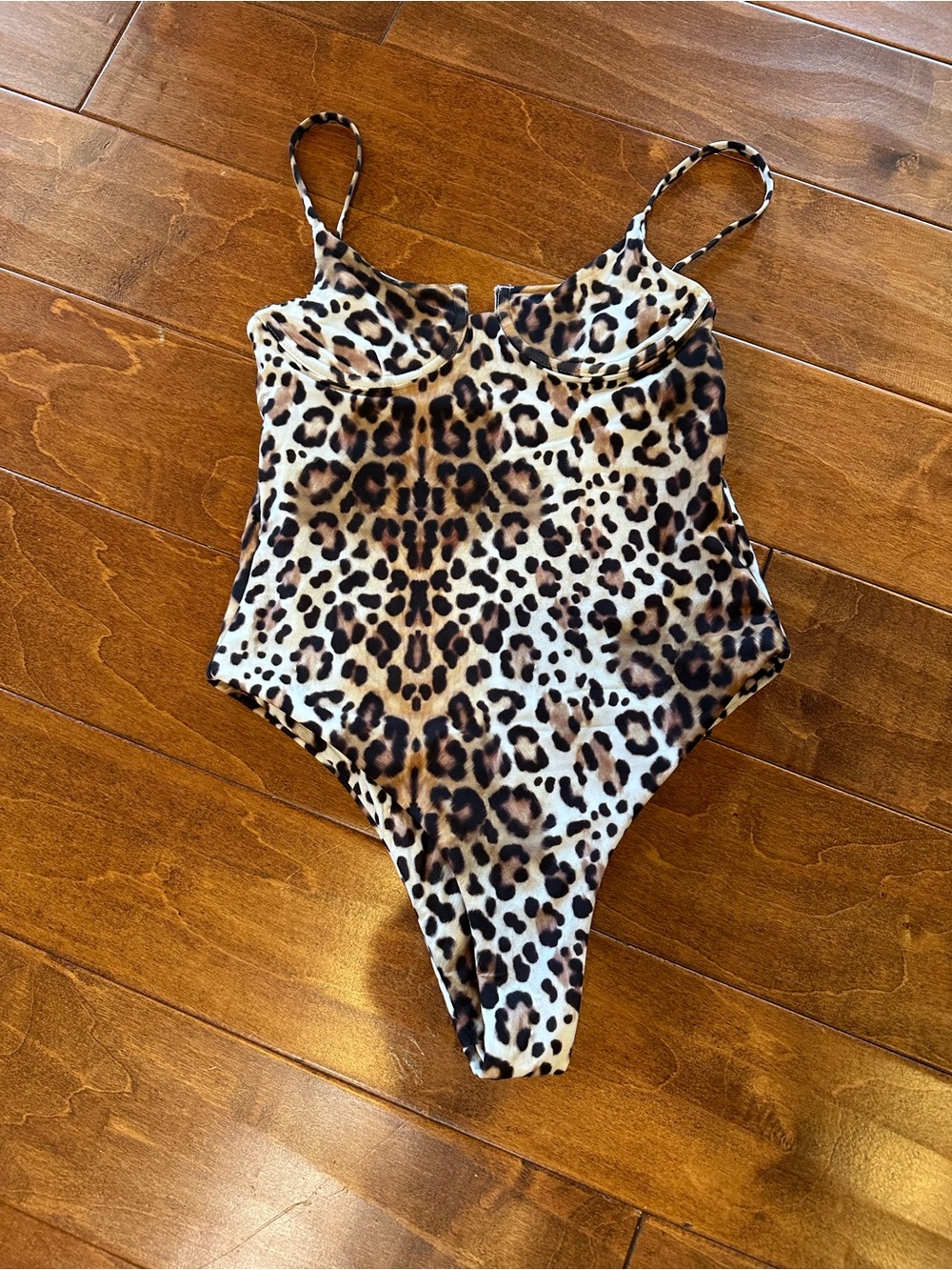 Leopard Print One-Piece Body-suit